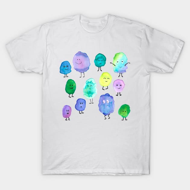 Happy Watercolor Monster Party! T-Shirt by KelseyLovelle